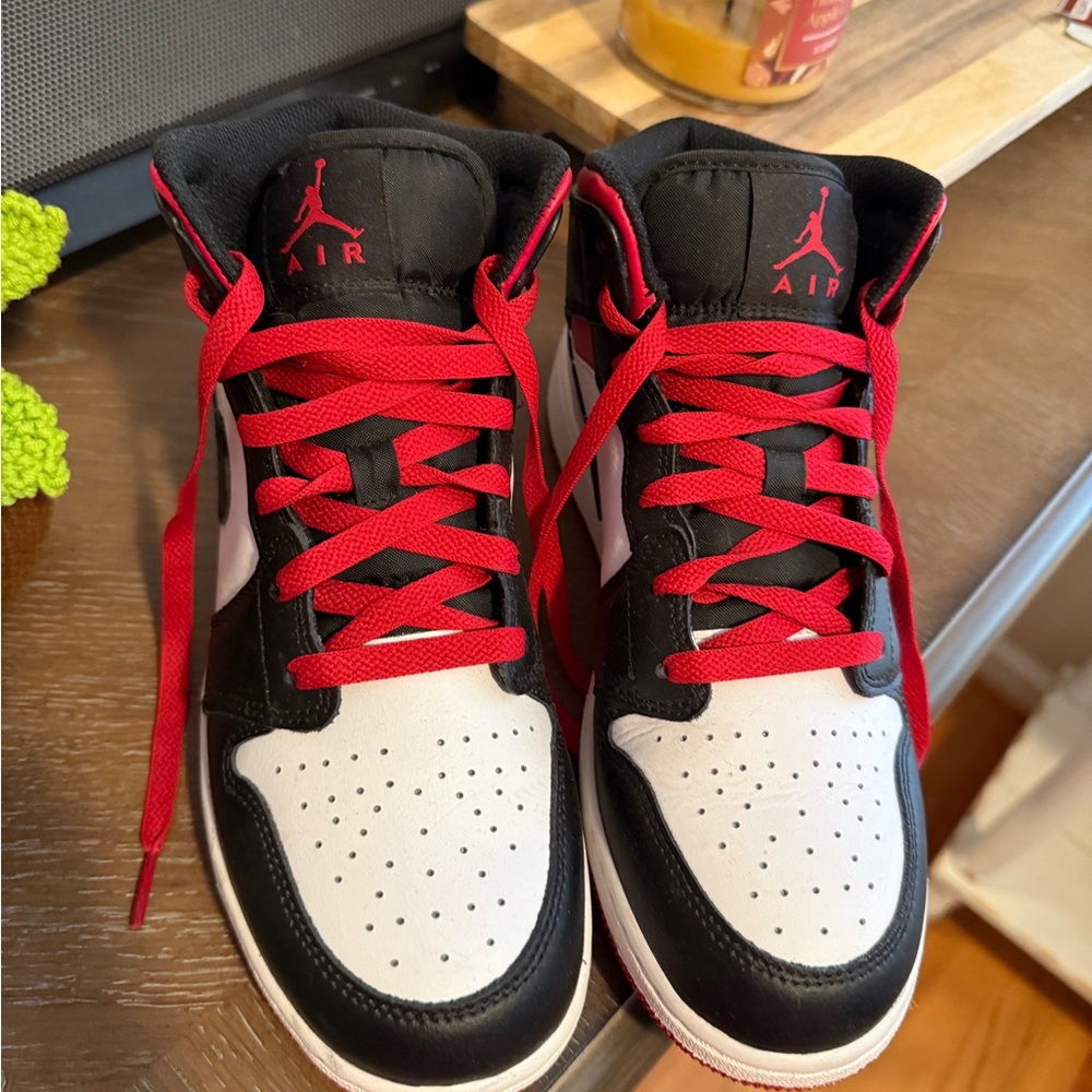 Jordan Kids Sneakers - Black, Red, and White